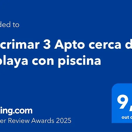 Lorcrimar 3 Apto Cerca De La Playa Con Piscina 马尔韦利亚